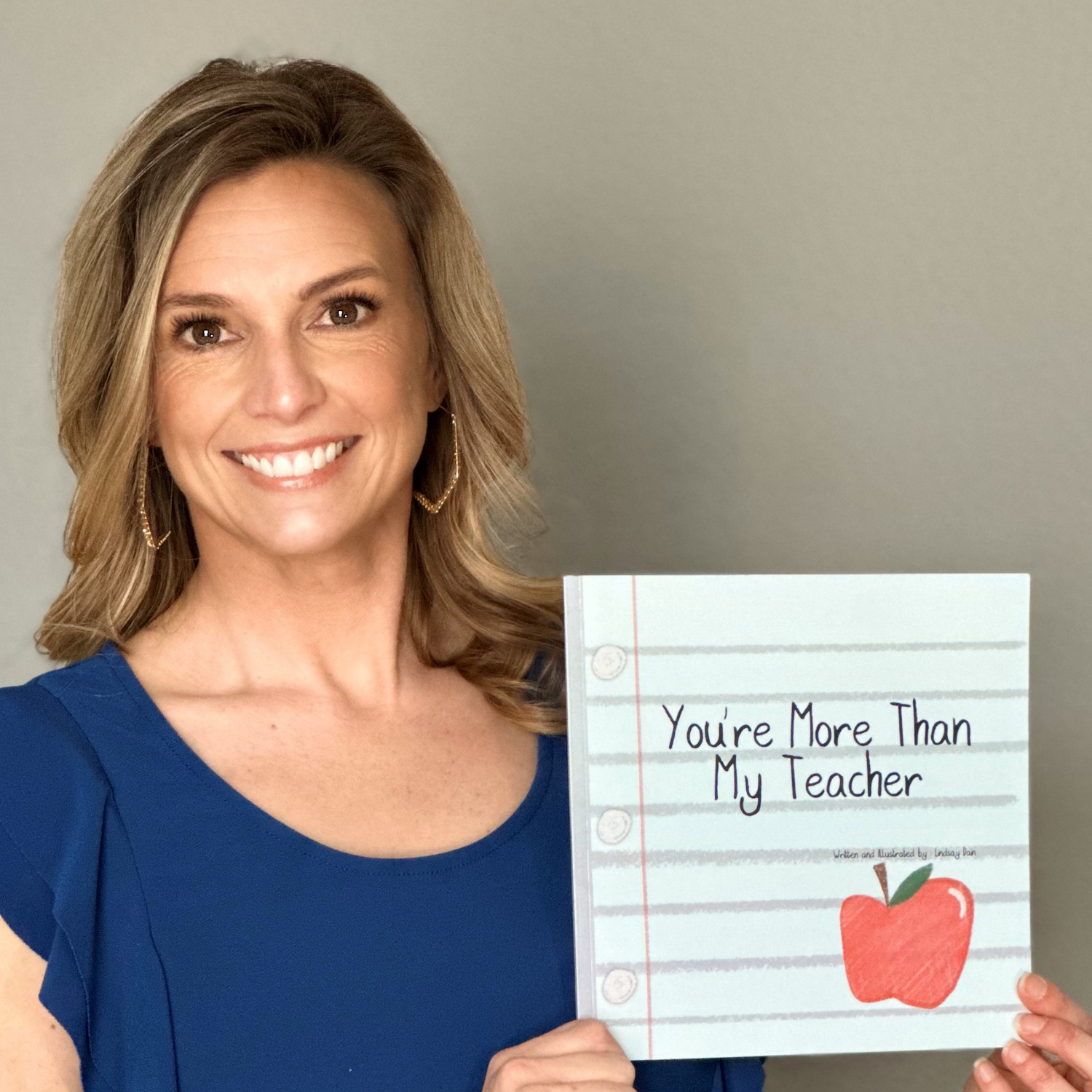 Lindsay Dain, the self published author and illustrator of the book, "You're More Than My Teacher" available through Amazon KDP and Kindle Direct Publishing