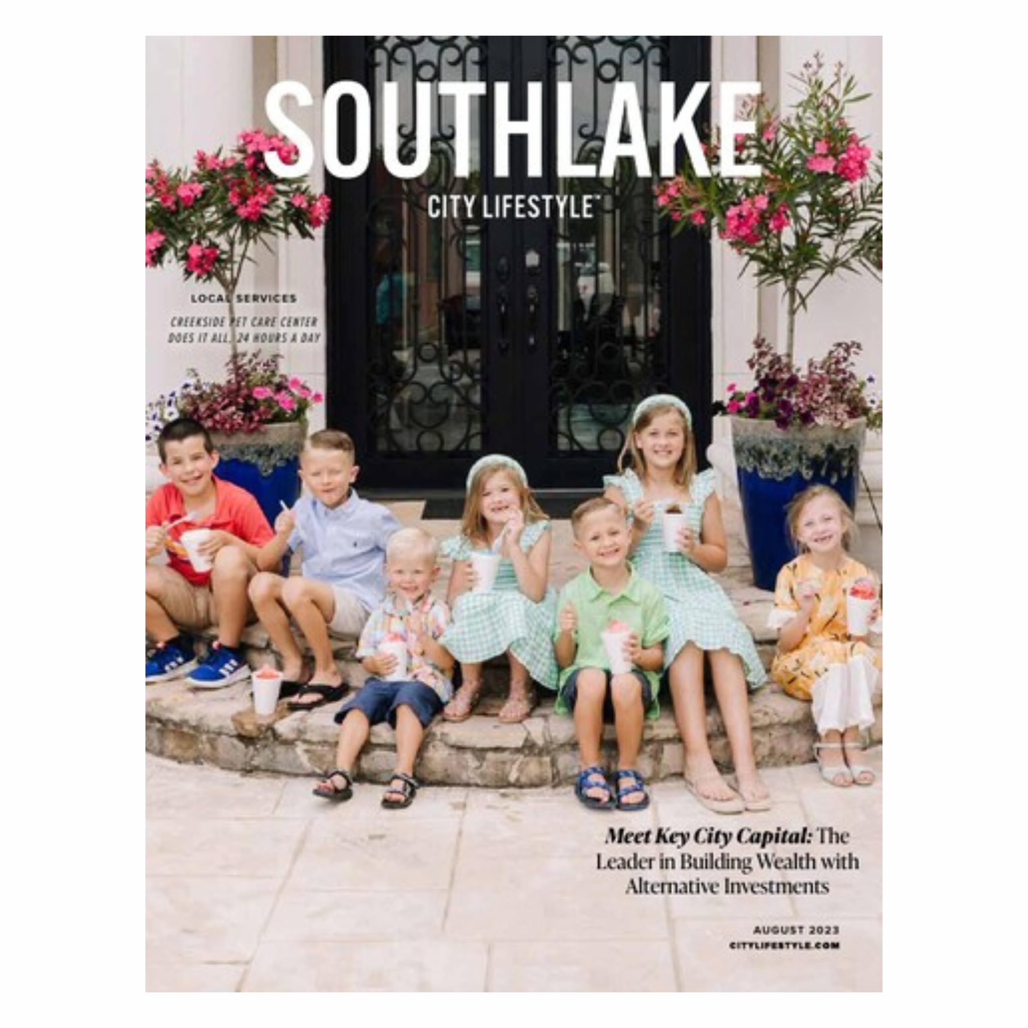 Southlake CityLifestyle Magazine that featured self published author and illustrator Lindsay Dain and her books created on Amazon KDP