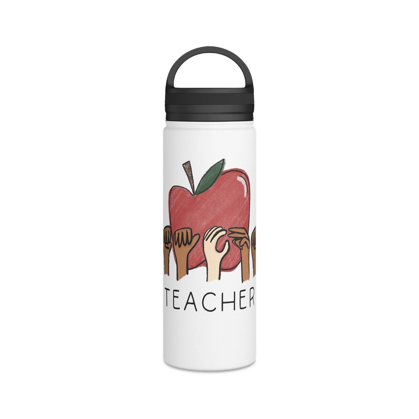 ASL (American Sign Language) "Teacher" Water Bottle