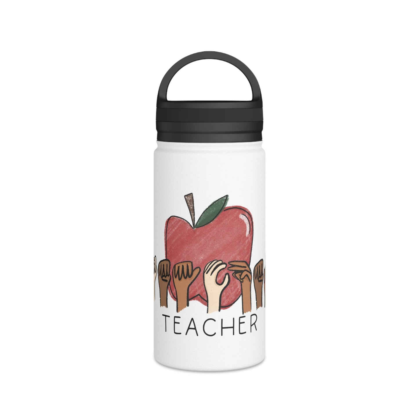 ASL (American Sign Language) "Teacher" Water Bottle