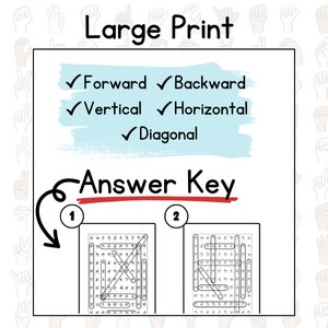 ASL Word Search Puzzle Books: Bulk (10)