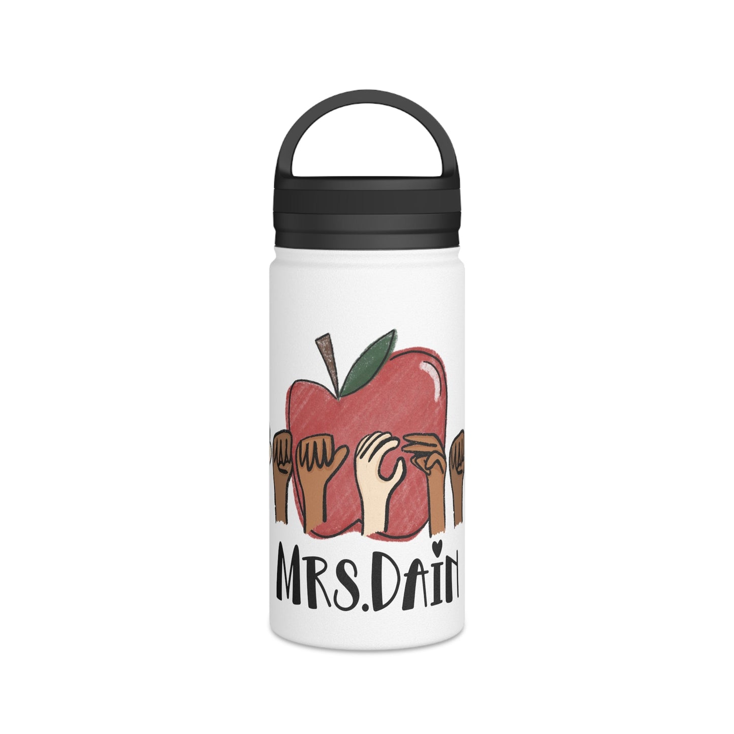 Personalized ASL "Teacher" Water Bottle