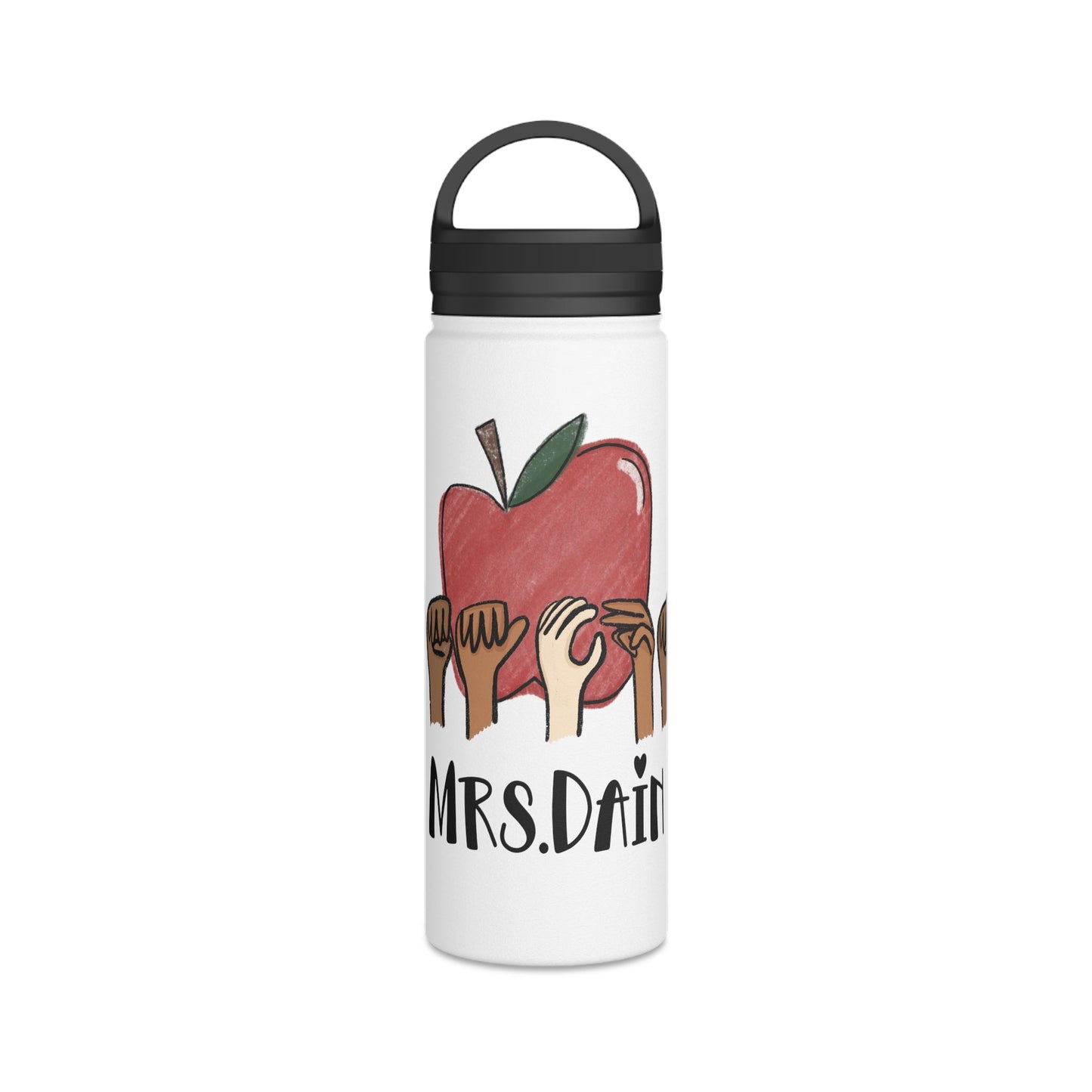 Personalized ASL "Teacher" Water Bottle