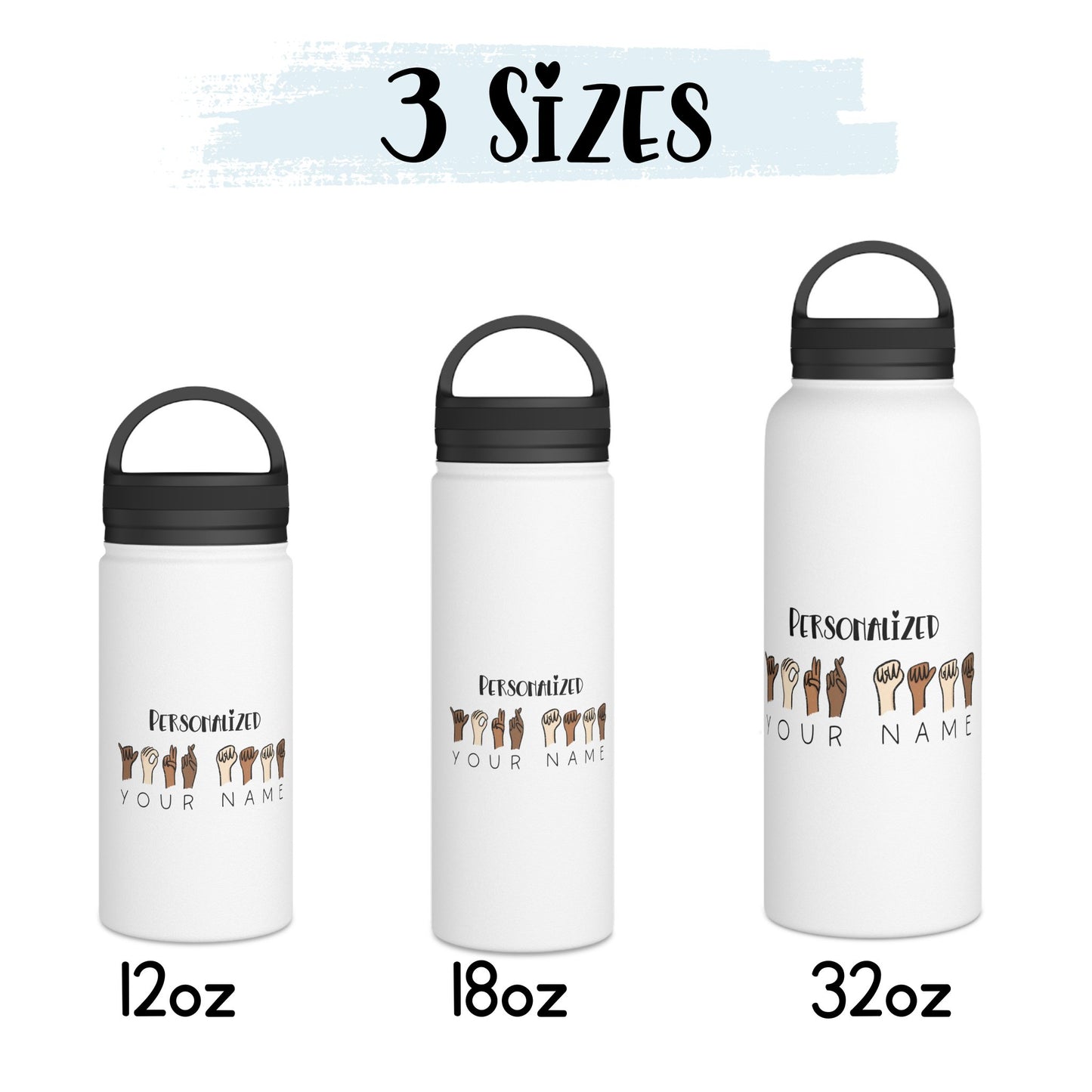 ASL Personalized Water Bottle