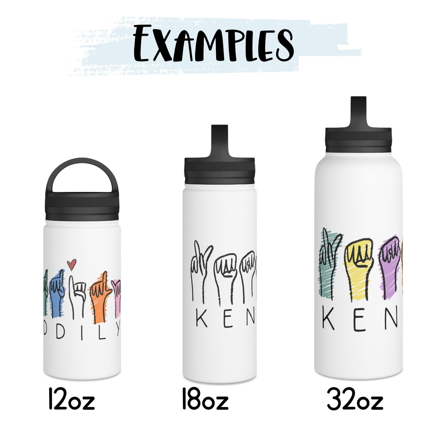 ASL Personalized Water Bottle