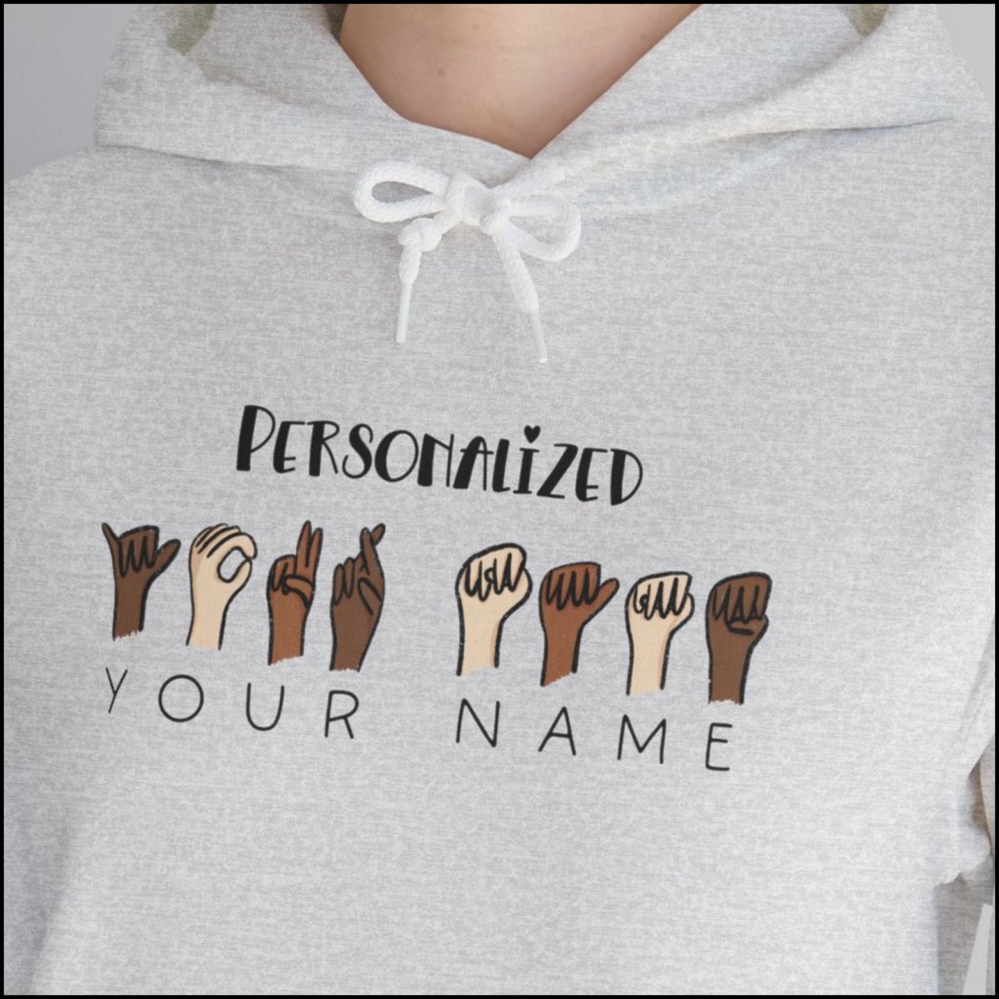 Your Name-Customizable American Sign Language (ASL) Hoodie